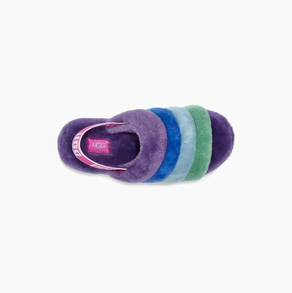 UGG Pride Fluff Yeah Plattformstofflor Dam Olika Färger Lila | EBSABT72