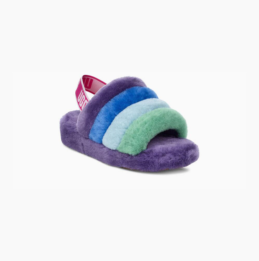 UGG Pride Fluff Yeah Plattformstofflor Herr Olika Färger Lila | 1DLXHTFH