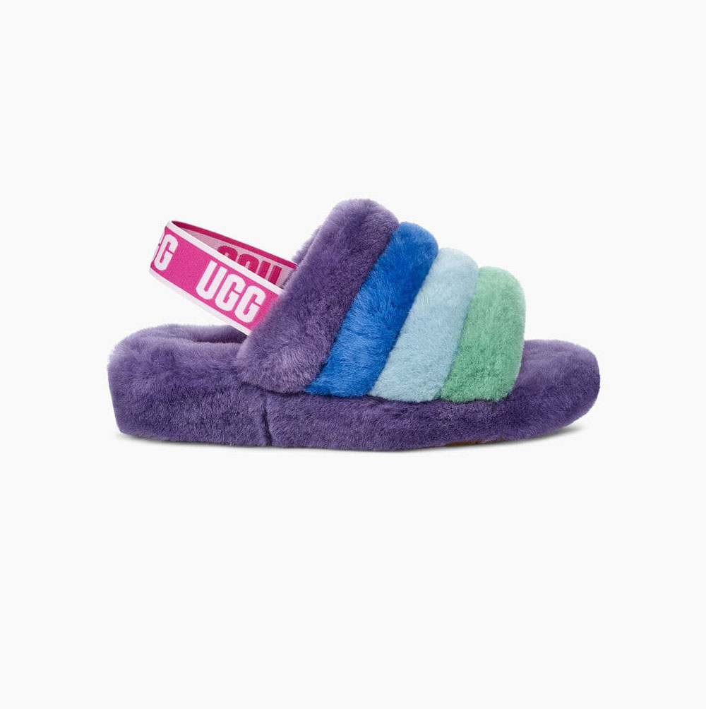 UGG Pride Fluff Yeah Plattformstofflor Herr Olika Färger Lila | 1DLXHTFH
