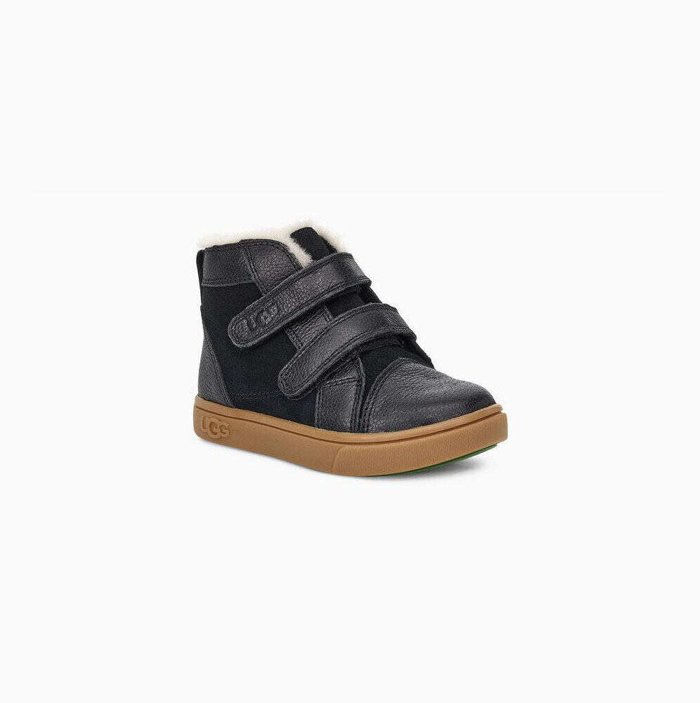 UGG Rennon II Sneaker Stövlar Barn Svarta | C8E41MSQ