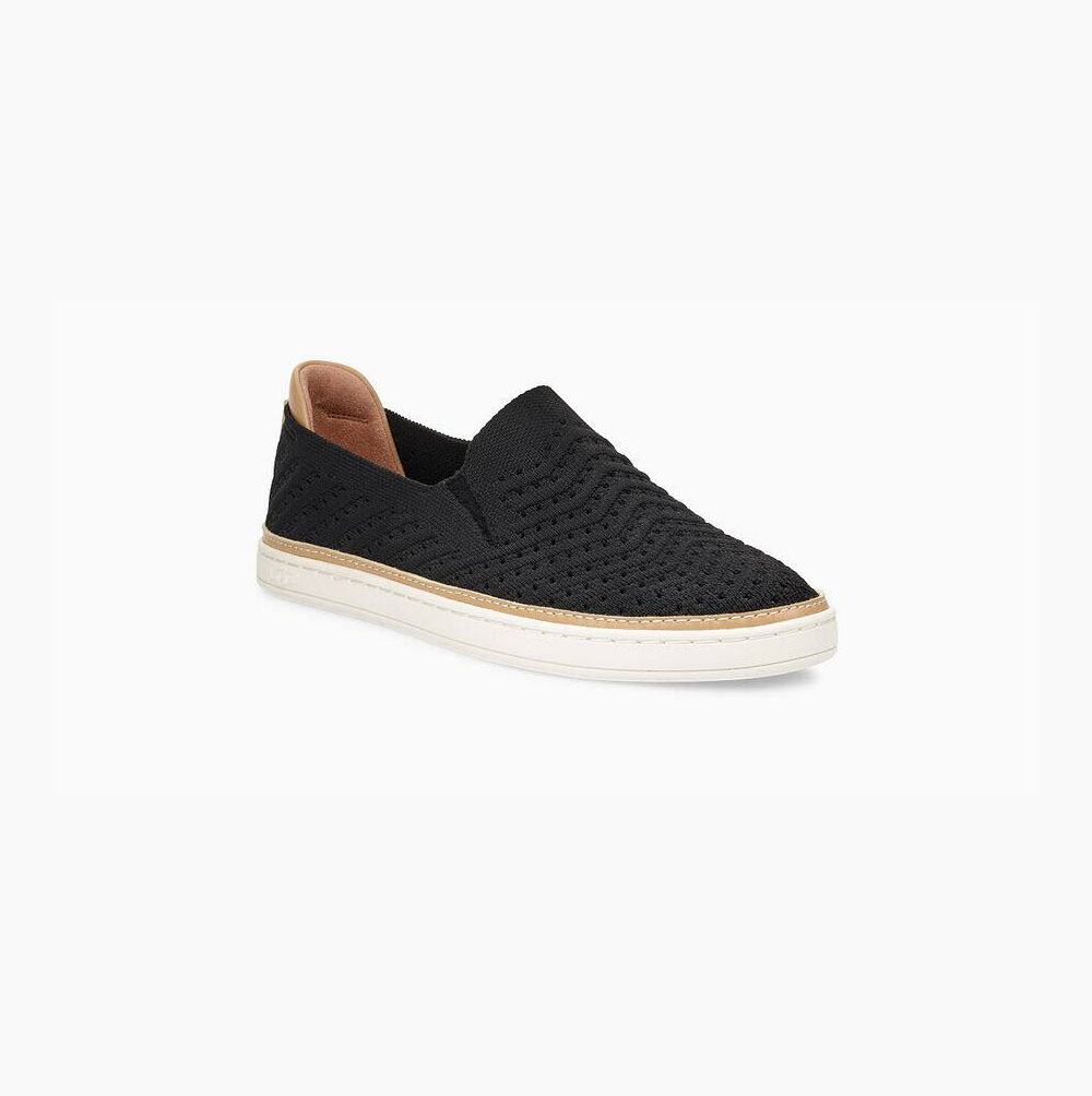 UGG Sammy Chevron Slip On Sneakers Dam Svarta | FPYMM4P4