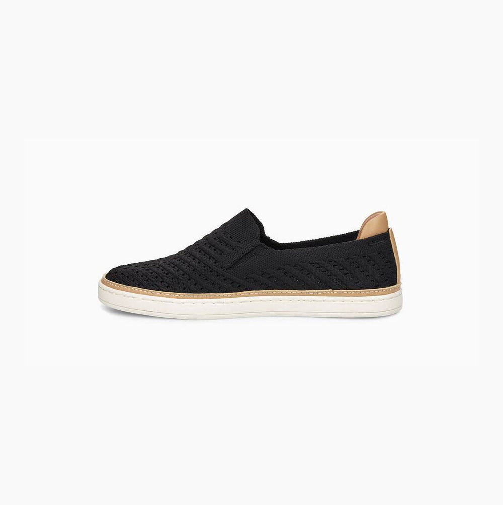 UGG Sammy Chevron Slip On Sneakers Dam Svarta | FPYMM4P4