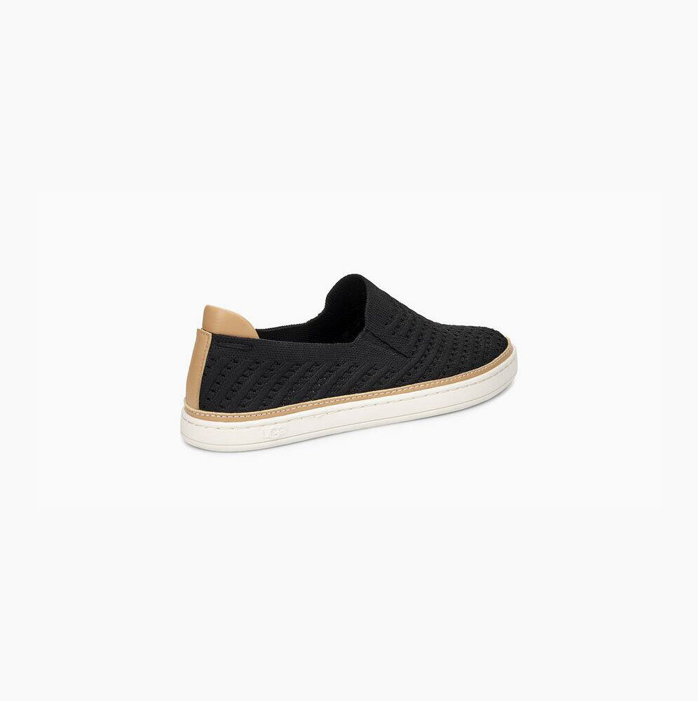 UGG Sammy Chevron Slip On Sneakers Dam Svarta | FPYMM4P4