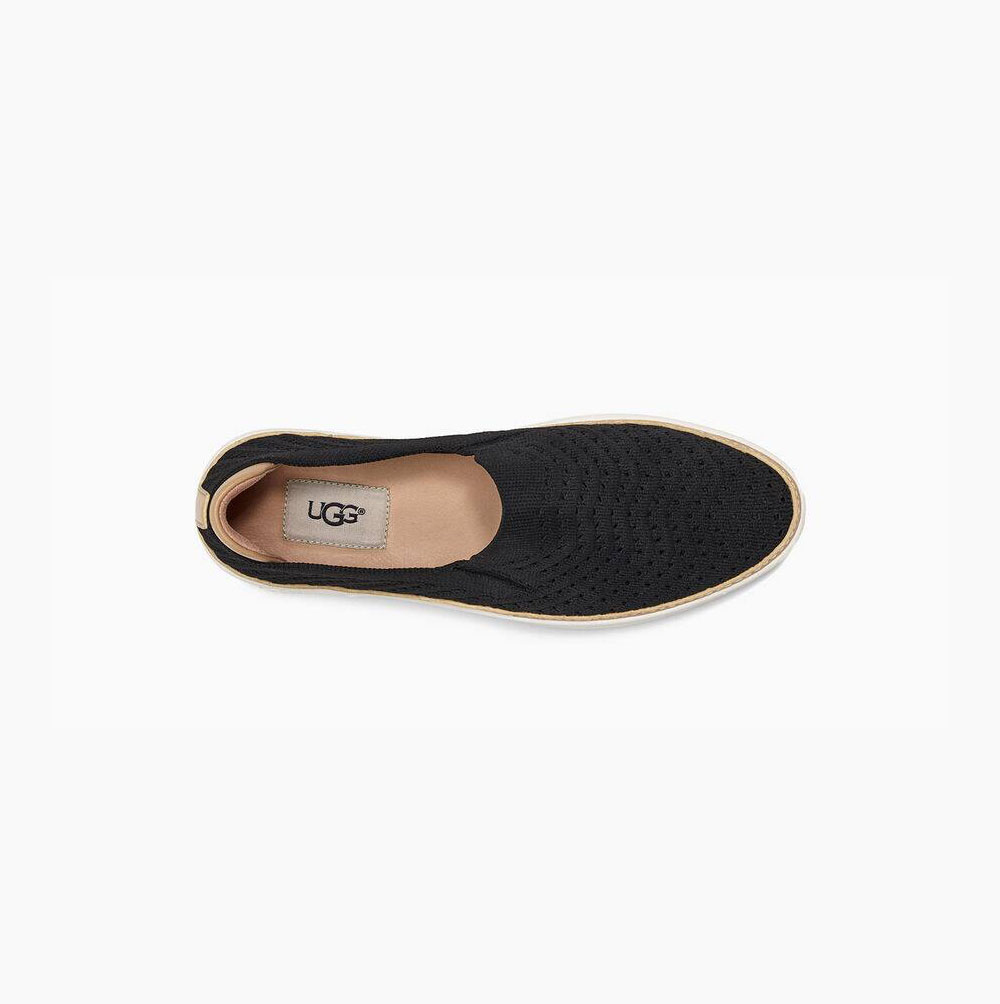 UGG Sammy Chevron Slip On Sneakers Dam Svarta | FPYMM4P4