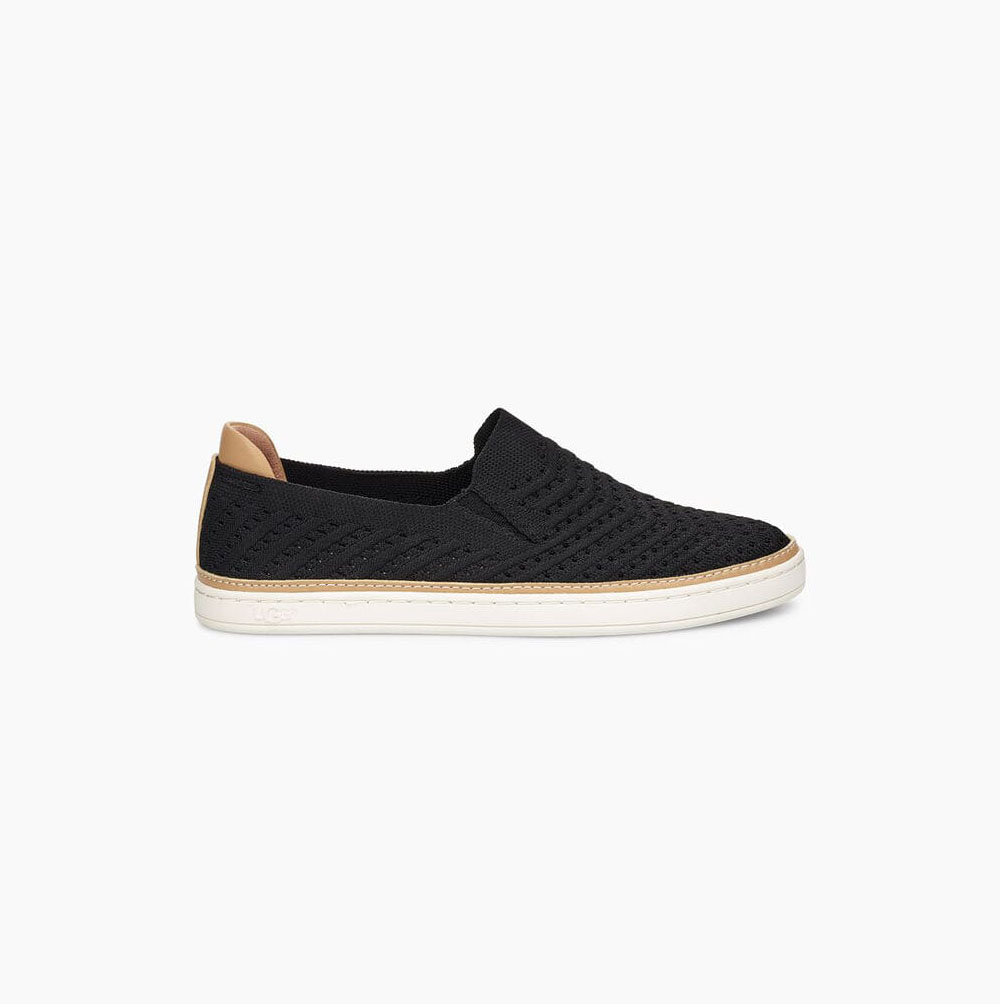 UGG Sammy Chevron Slip On Sneakers Dam Svarta | FPYMM4P4