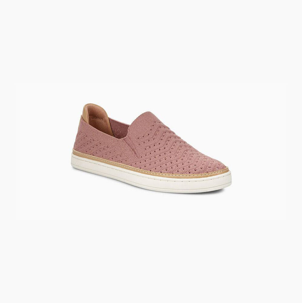UGG Sammy Metallic Chevron Slip On Sneakers Dam Rosa | RAHDTUY8