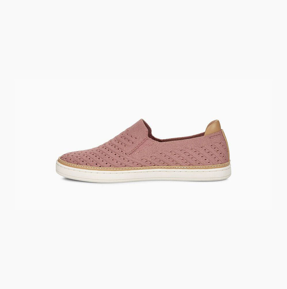 UGG Sammy Metallic Chevron Slip On Sneakers Dam Rosa | RAHDTUY8