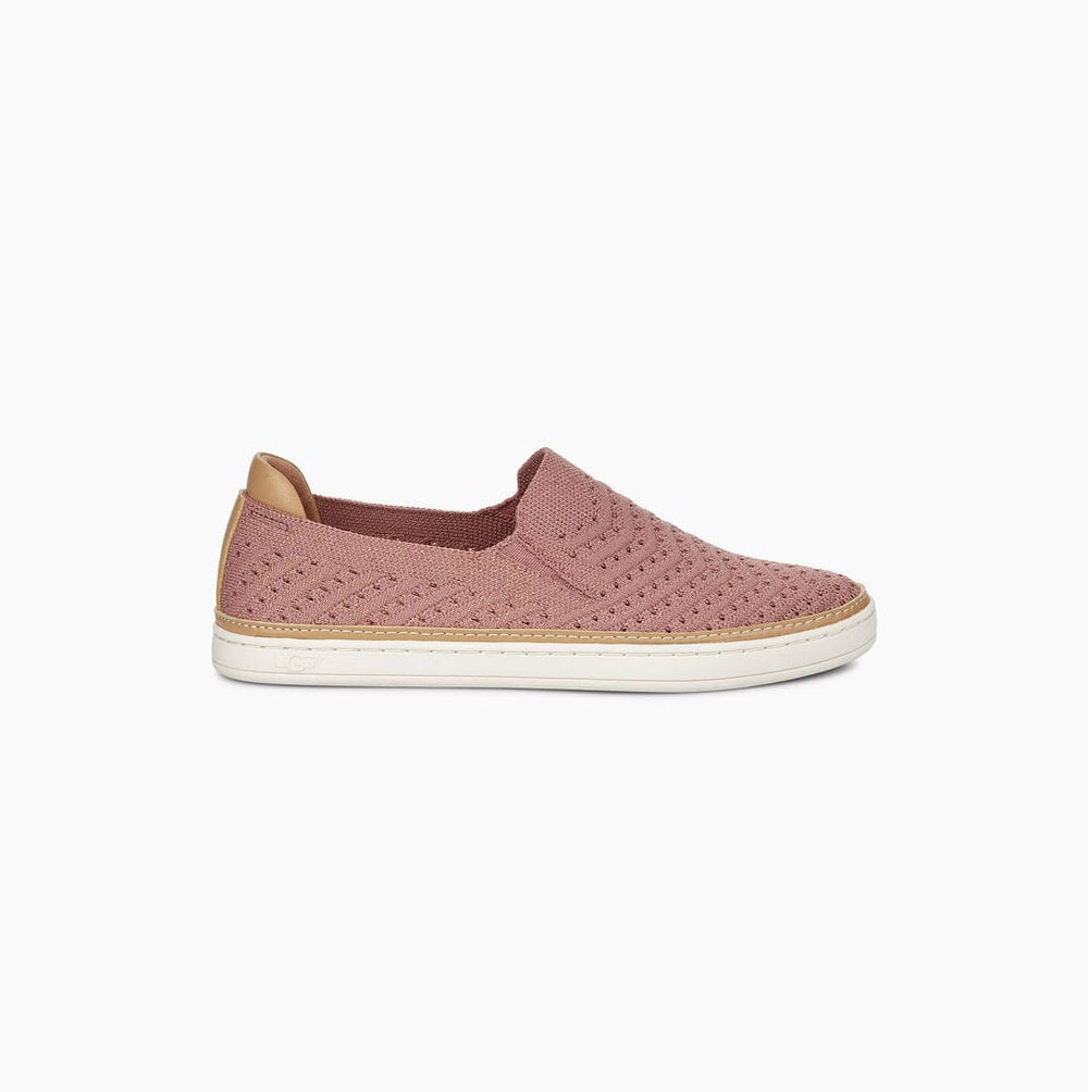 UGG Sammy Metallic Chevron Slip On Sneakers Dam Rosa | RAHDTUY8