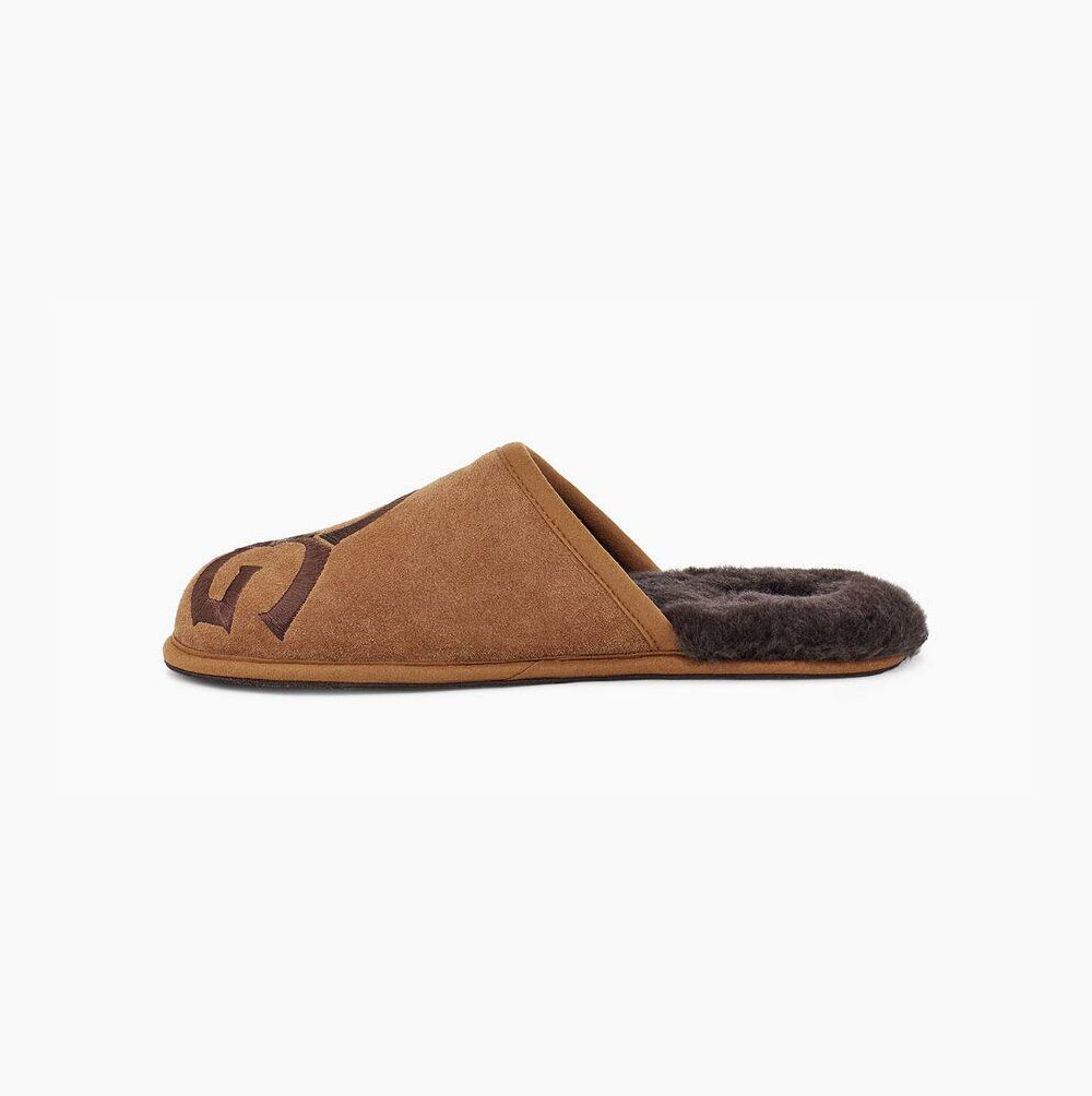 UGG Scuff Logo Tofflor Herr Bruna | ZVDUNTVO