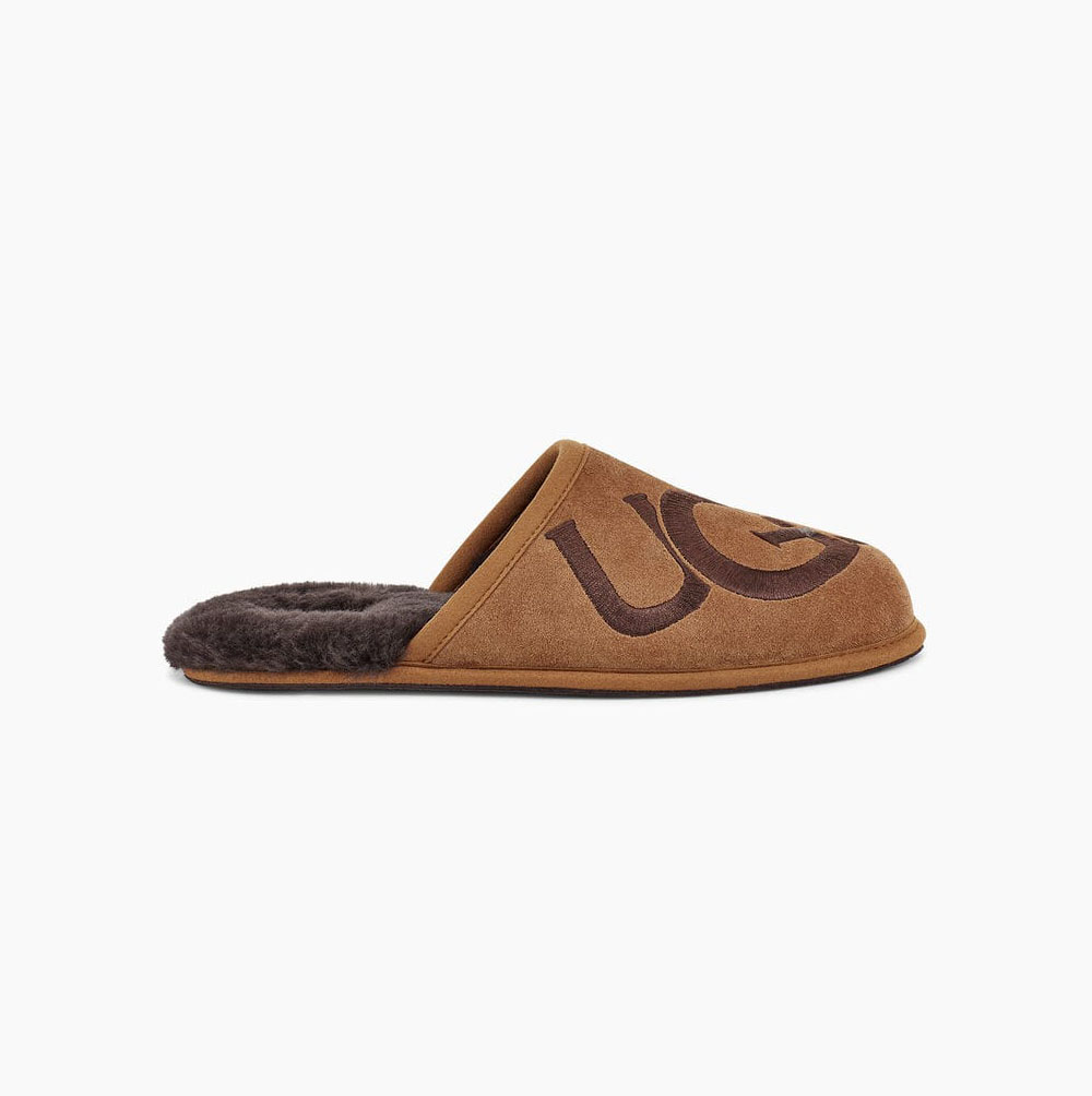 UGG Scuff Logo Tofflor Herr Bruna | ZVDUNTVO