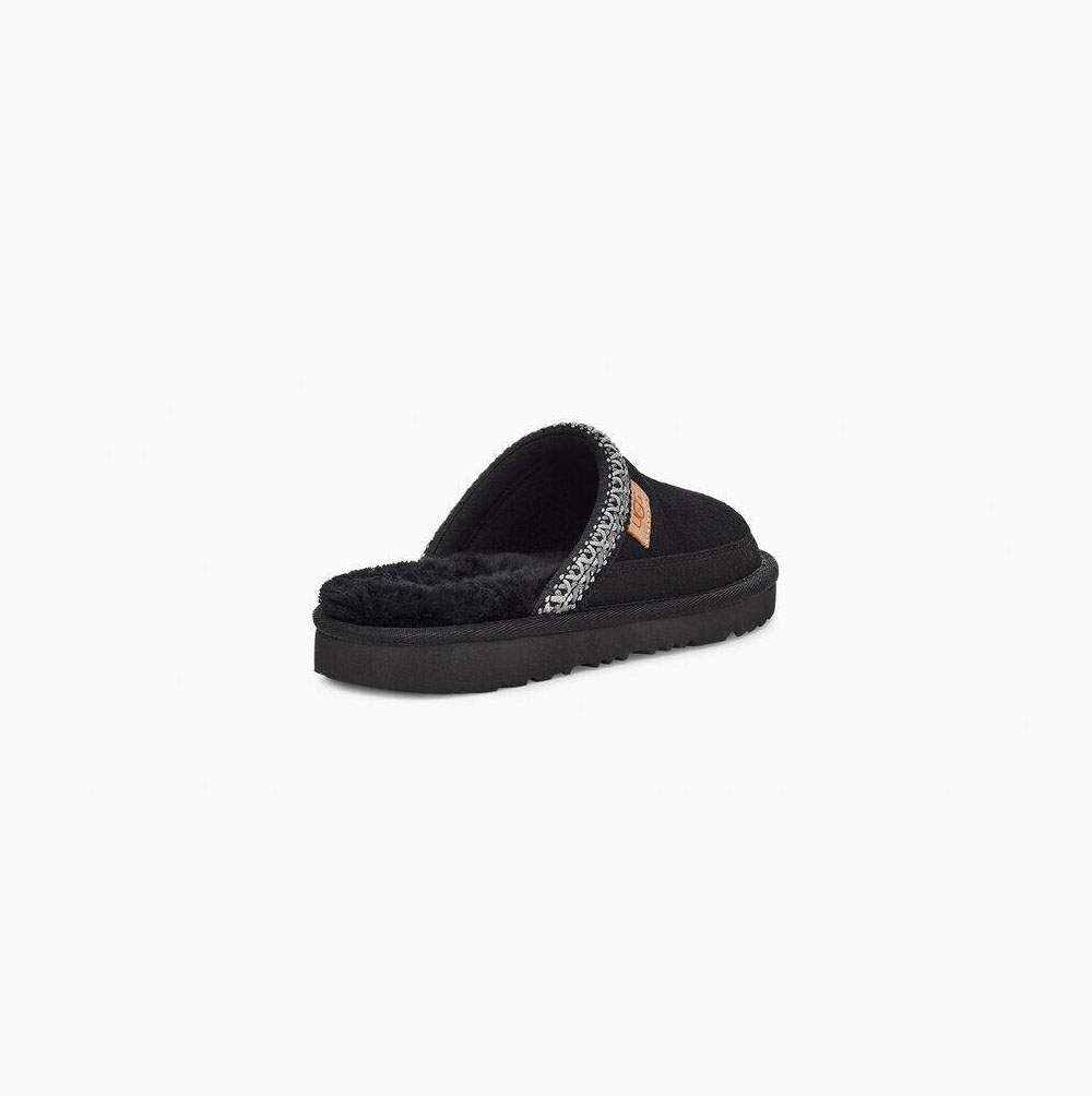 UGG Tasman II Slip-on Tofflor Barn Svarta | E1O3VXB7