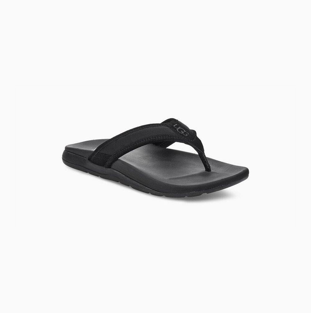 UGG Tenoch Ballistic Flip Flop Herr Svarta | PZAJ4HBP