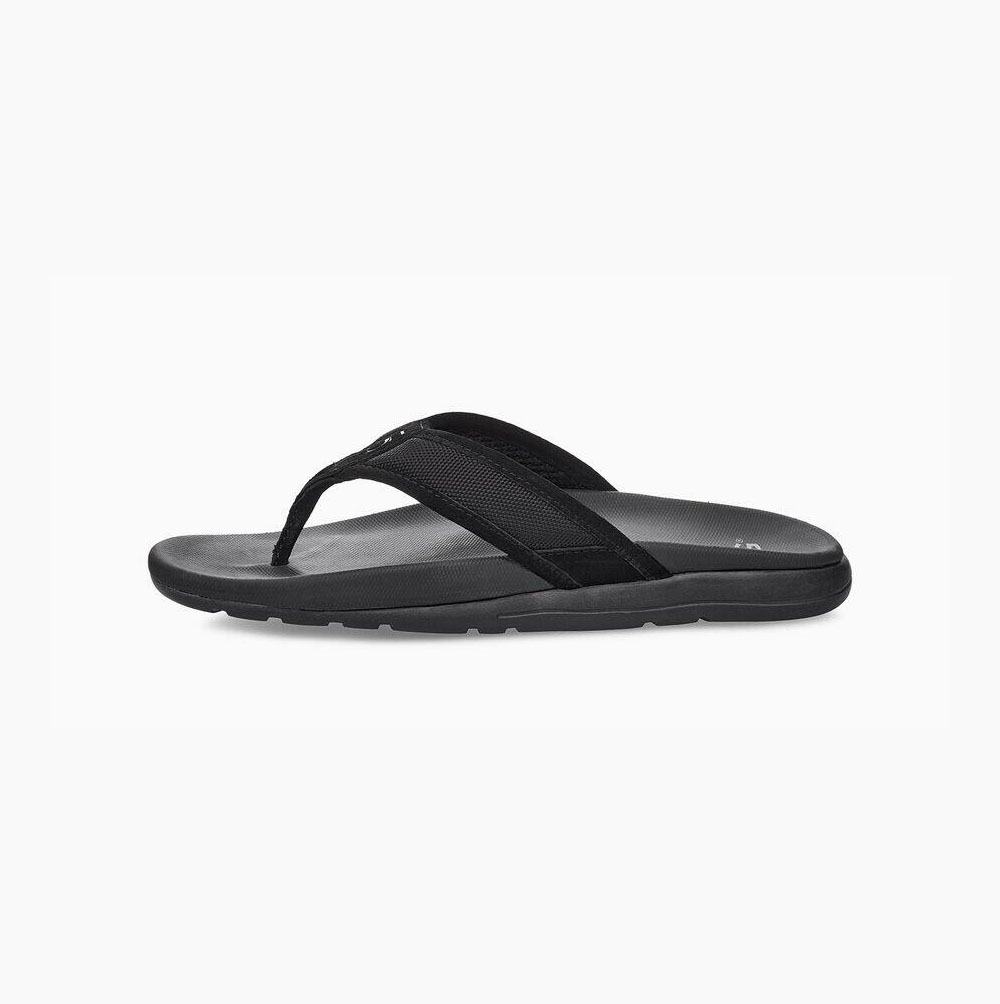 UGG Tenoch Ballistic Flip Flop Herr Svarta | PZAJ4HBP
