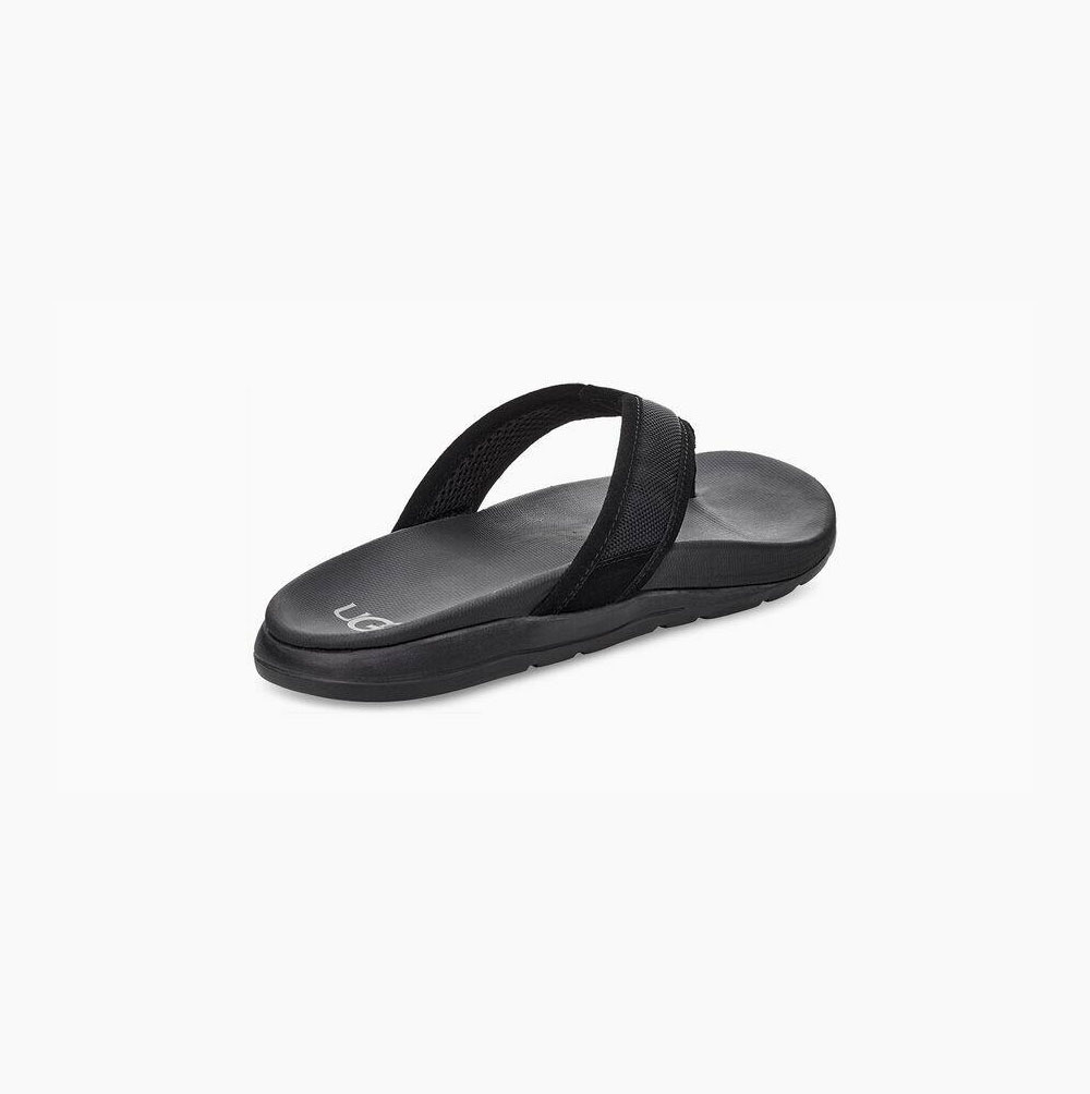UGG Tenoch Ballistic Flip Flop Herr Svarta | PZAJ4HBP