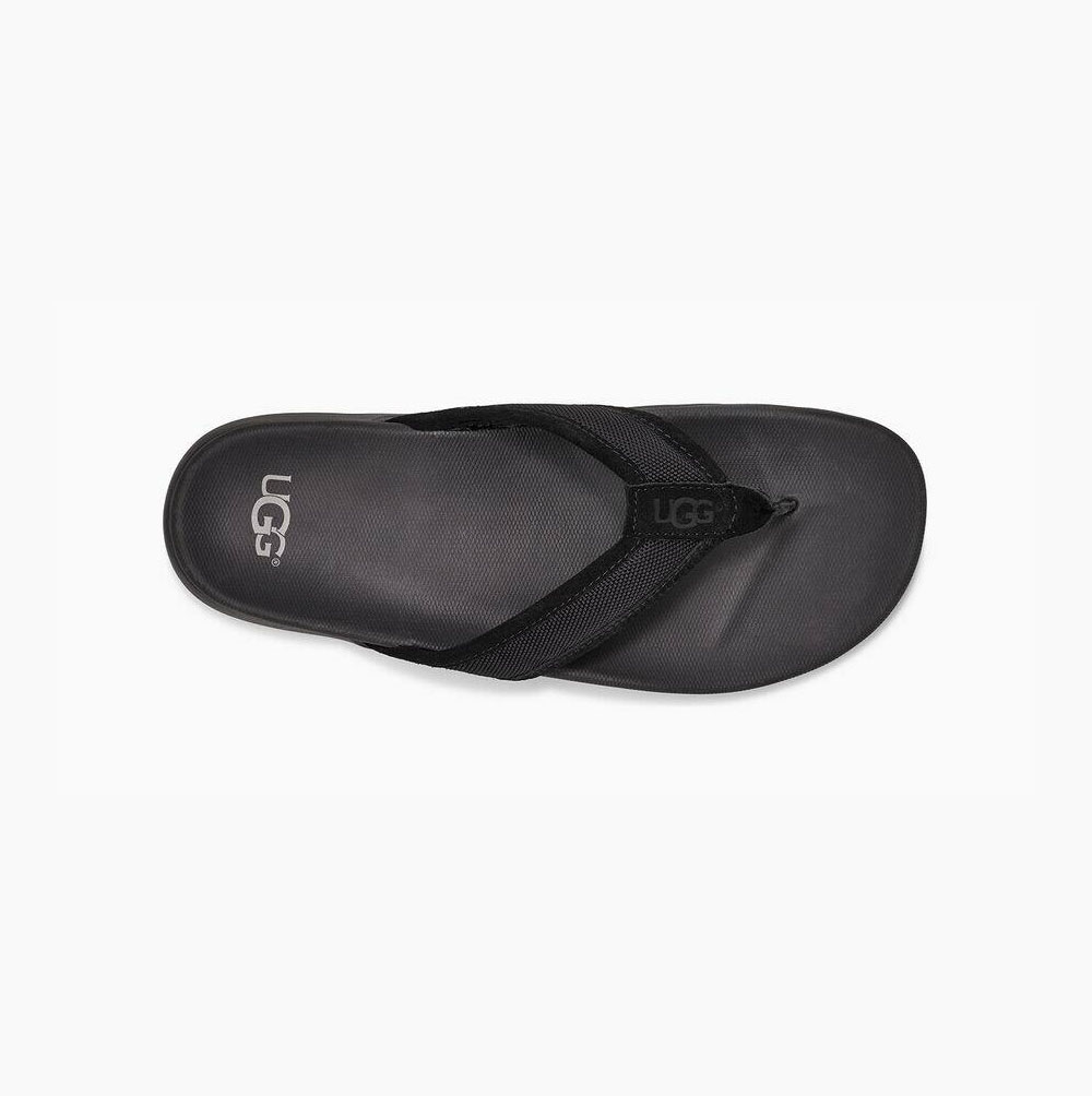 UGG Tenoch Ballistic Flip Flop Herr Svarta | PZAJ4HBP
