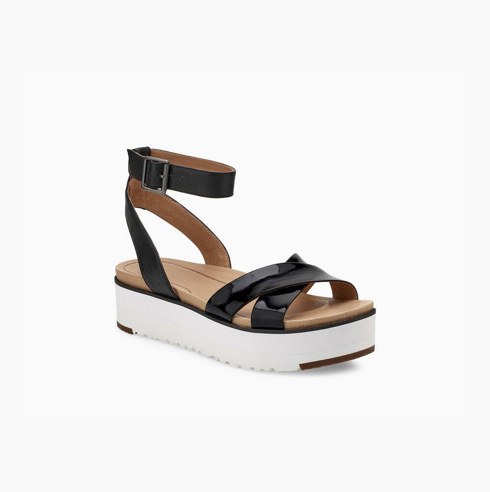 UGG Tipton Platå Sandaler Dam Svarta | 1ACWY85S