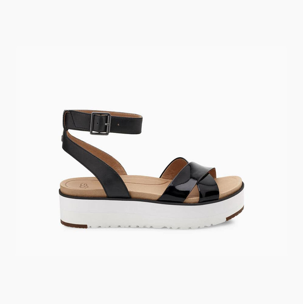 UGG Tipton Platå Sandaler Dam Svarta | 1ACWY85S