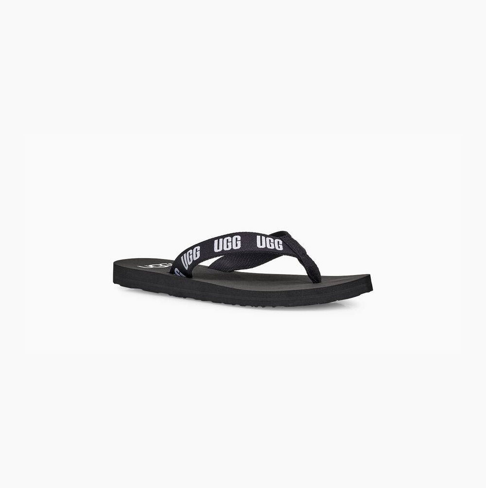 UGG Tryck Flip Flop Dam Svarta | HPR4P67K