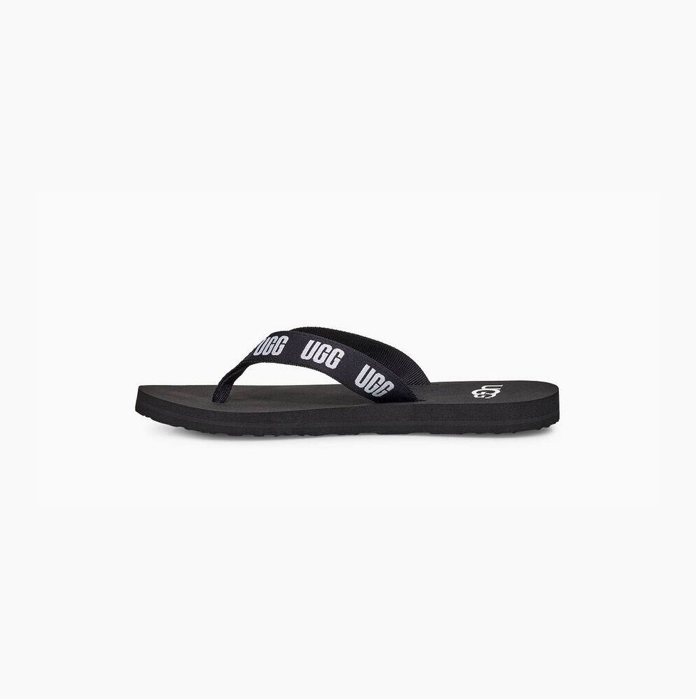 UGG Tryck Flip Flop Dam Svarta | HPR4P67K