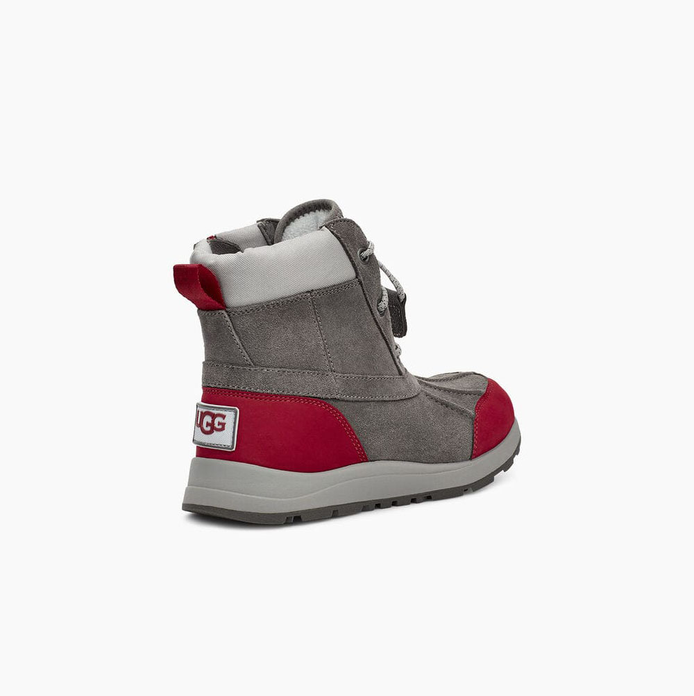 UGG Turlock Weather Vattentäta Kängor Barn Mörkgrå | HLB6HS5J