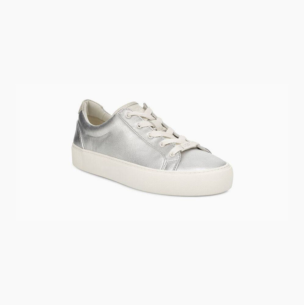 UGG Zilo Metallic Platform Skor Dam Silver | W7OFF05W