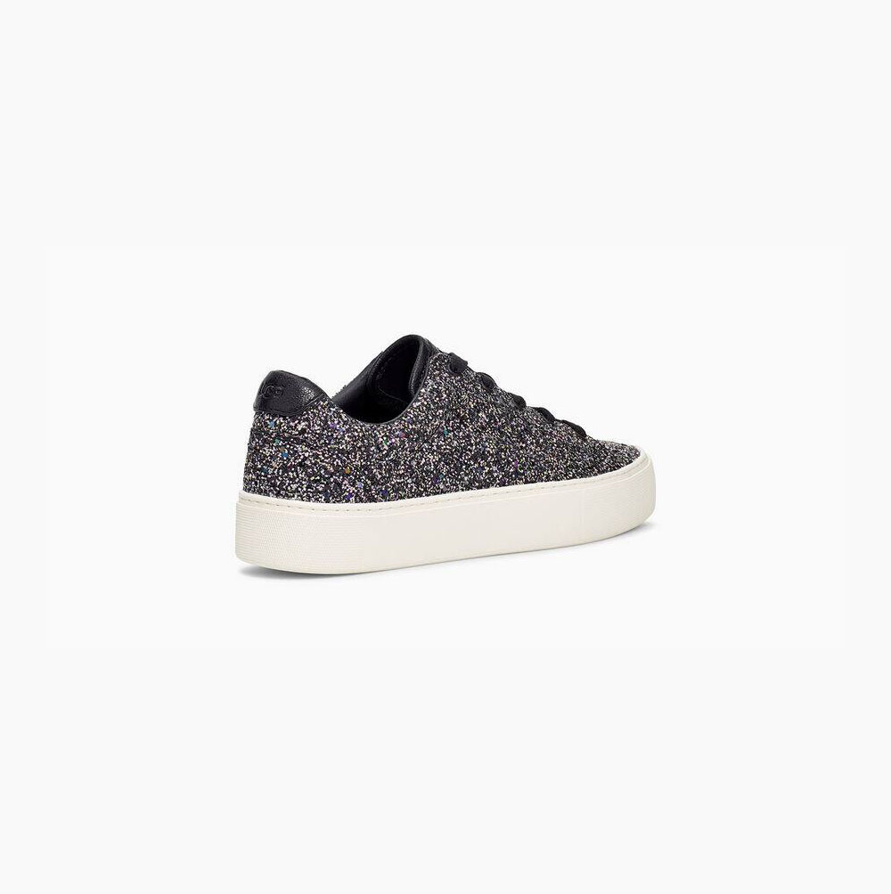 UGG Zilo Tjock Glitter Platform Skor Dam Svarta | 2YGPLXXU