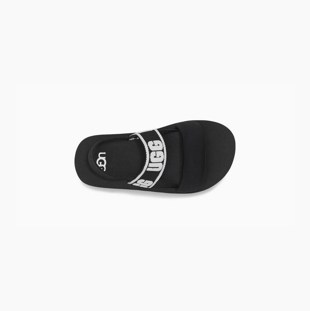 UGG Zuma Slingback Sandaler Barn Svarta | 9BWV6CXN