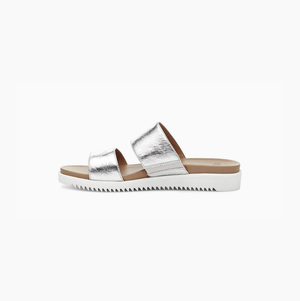 UGG Zyle Metallic Badtofflor Badtofflor Dam Silver | A6XE8GXS